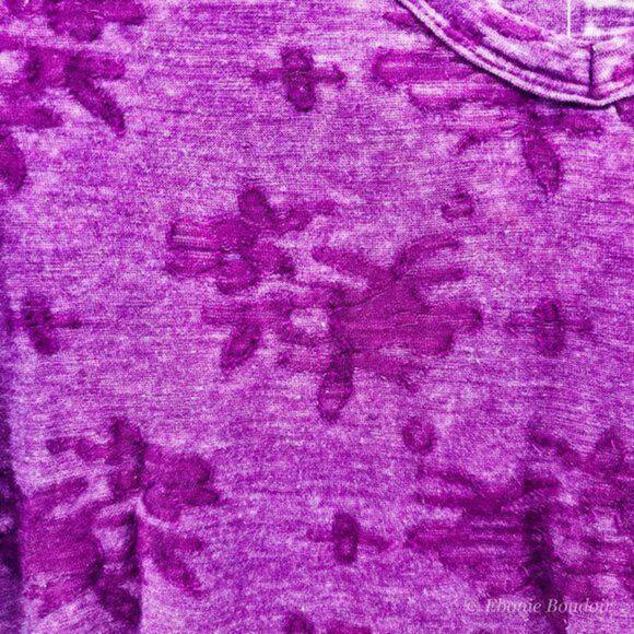 Style & Co Purple Short-Sleeve Top - Picture 5 of 5